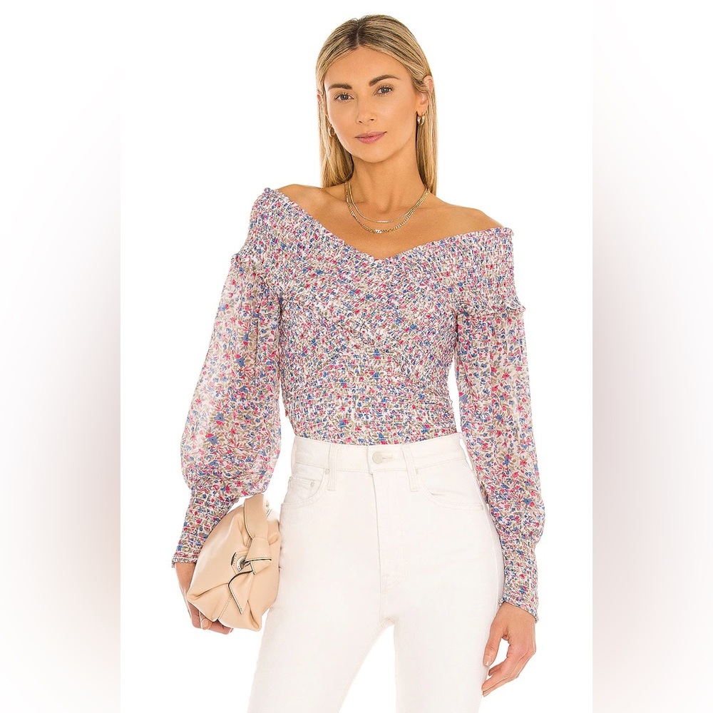 Revolve BB Dakota by Steve Madden Smock Factor floral blouse